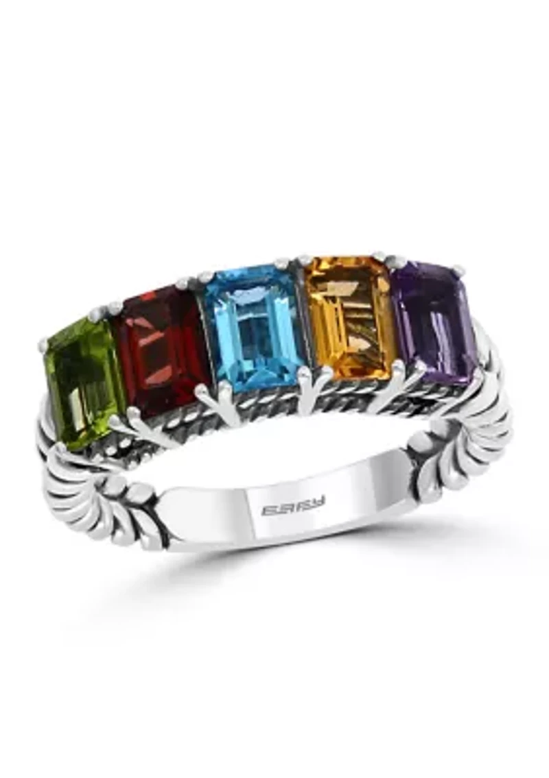 4.2 ct. t.w. Multi Gemstone Ring in Sterling Silver