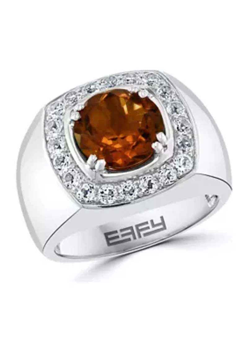  4.24 ct. t.w. Mixed Semi Precious Gemstone Ring in Sterling Silver