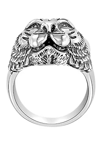 Men's Sterling Silver Tiger Ring 