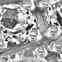 Men's Sterling Silver Blue Topaz Cross Ring 