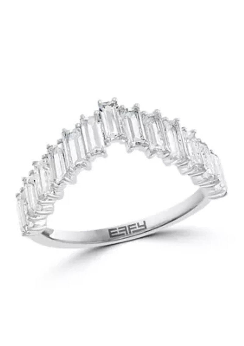 White Topaz Ring in Sterling Silver