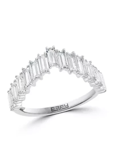 White Topaz Ring in Sterling Silver