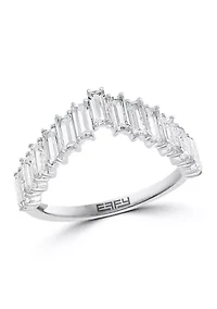 White Topaz Ring in Sterling Silver