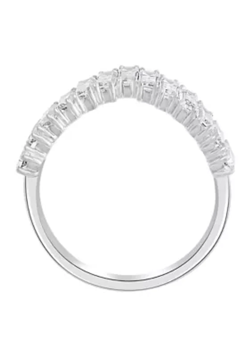 White Topaz Ring in Sterling Silver