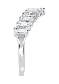 White Topaz Ring in Sterling Silver