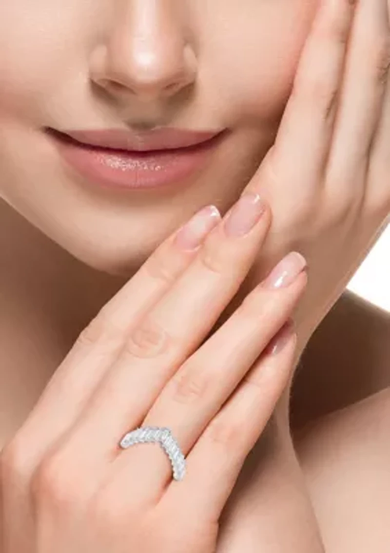 White Topaz Ring in Sterling Silver