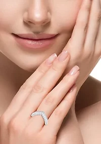 White Topaz Ring in Sterling Silver