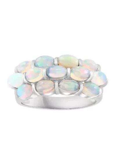 Opal Ring in Sterling Silver