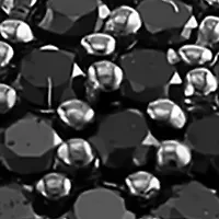 Men's Black Spinel Skull Ring in Sterling Silver