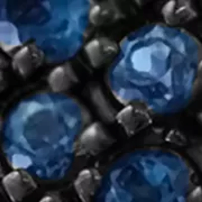Men's Blue Topaz Ring in Sterling Silver