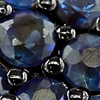 Men's Sapphire Ring in Sterling Silver