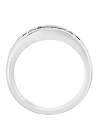 Sterling Silver, Black Spinel Ring