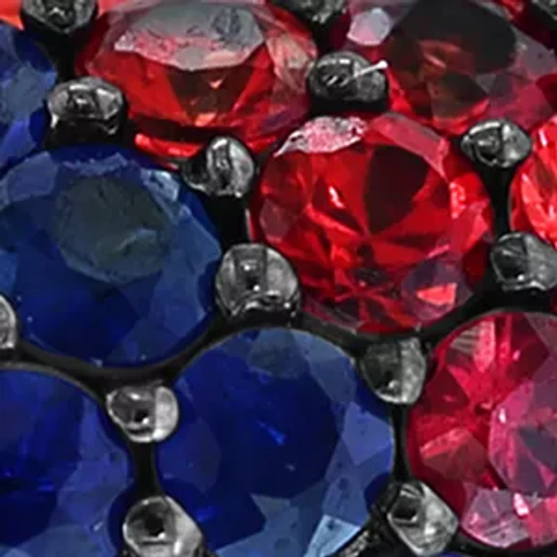 Sterling SIlver Multi Sapphire Ring