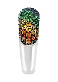 Sterling SIlver Multi Sapphire Ring
