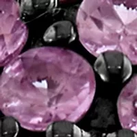 Pink Sapphire Teardrop Ring in Sterling Silver and Gold Plated Metal