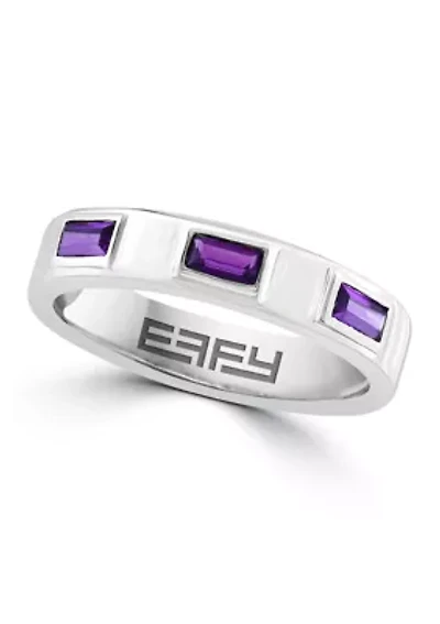 Amethyst Ring in Sterling Silver 