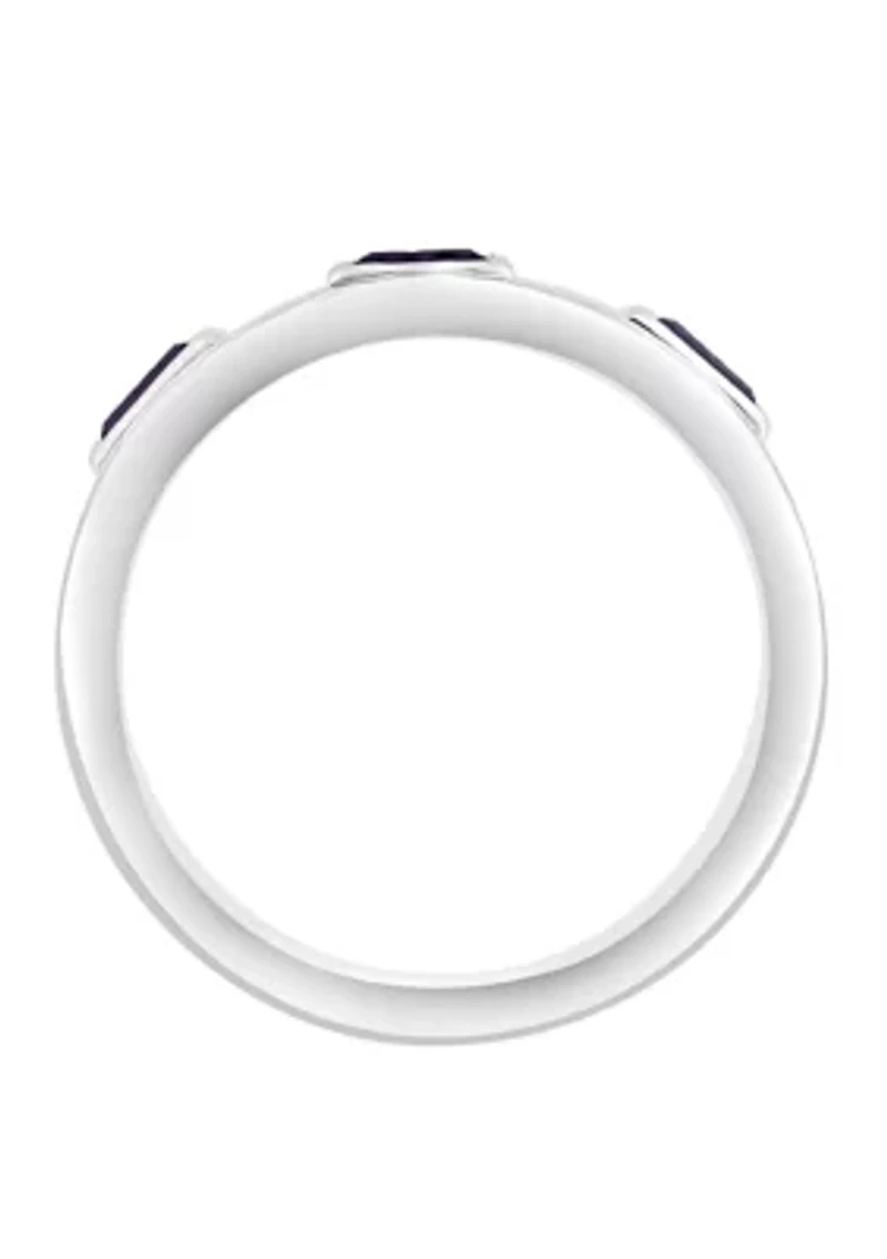 Amethyst Ring in Sterling Silver 