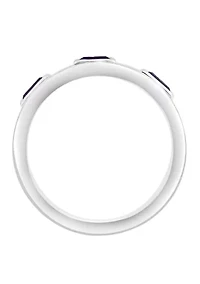 Amethyst Ring in Sterling Silver 