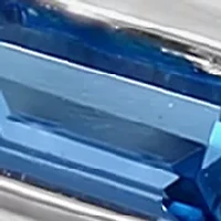 Blue Topaz Ring in Sterling Silver 