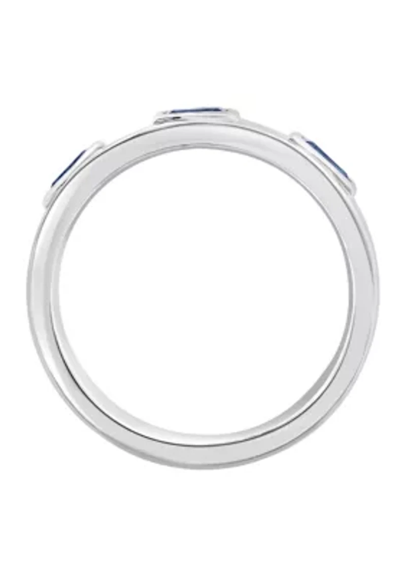 Blue Topaz Ring in Sterling Silver