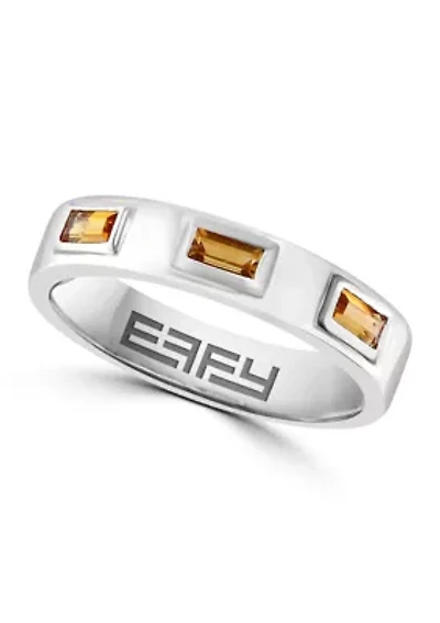 Citrine Ring in Sterling Silver