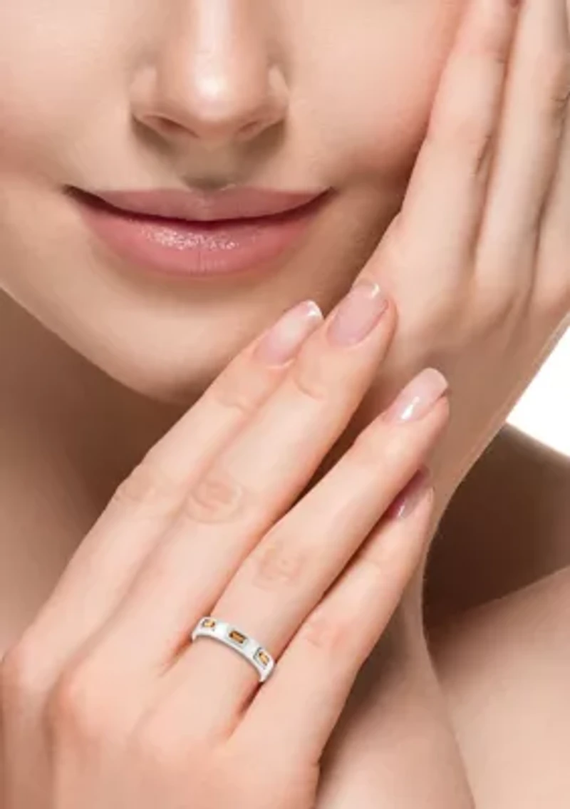 Citrine Ring in Sterling Silver