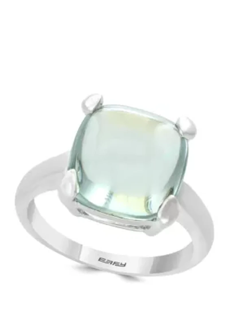8.6 ct. t.w. Green Amethyst Ring in Sterling Silver