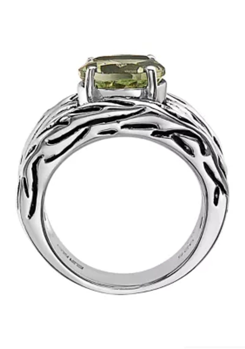 Amethyst Ring in Sterling Silver