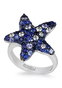 Sapphire Ring in Sterling Silver