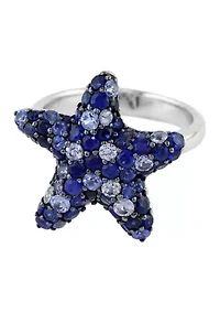 Sapphire Ring in Sterling Silver