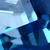 14K White Gold Diamond London Blue Topaz Ring 