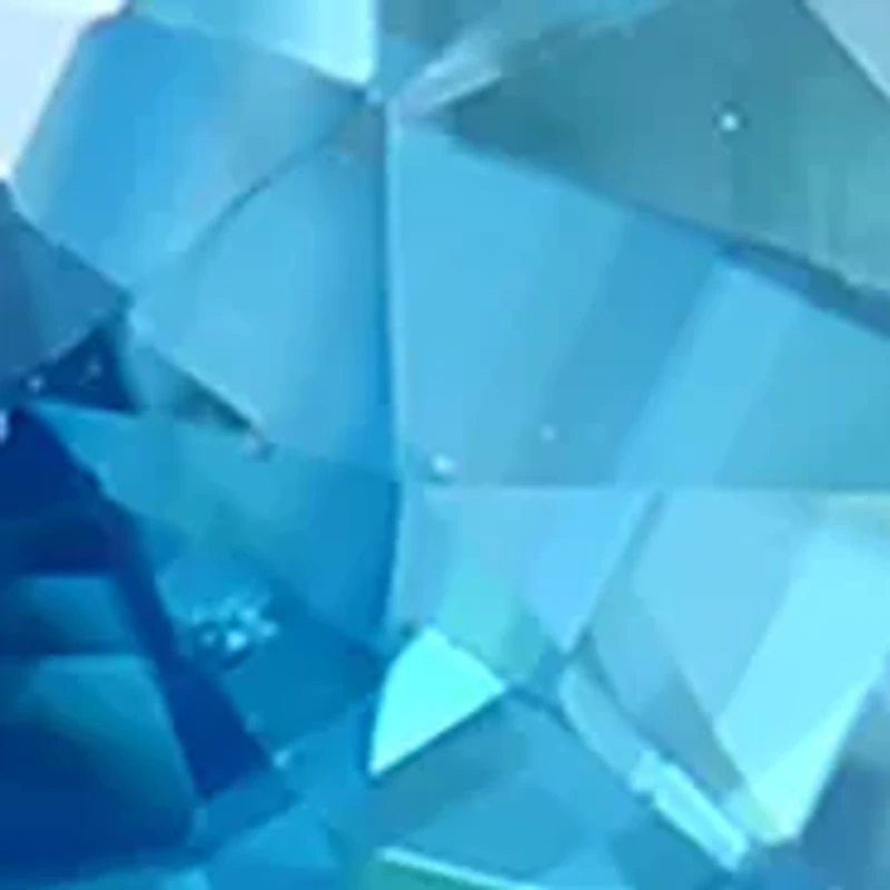 Diamond and Blue Zircon Pear Ring in 14K White Gold