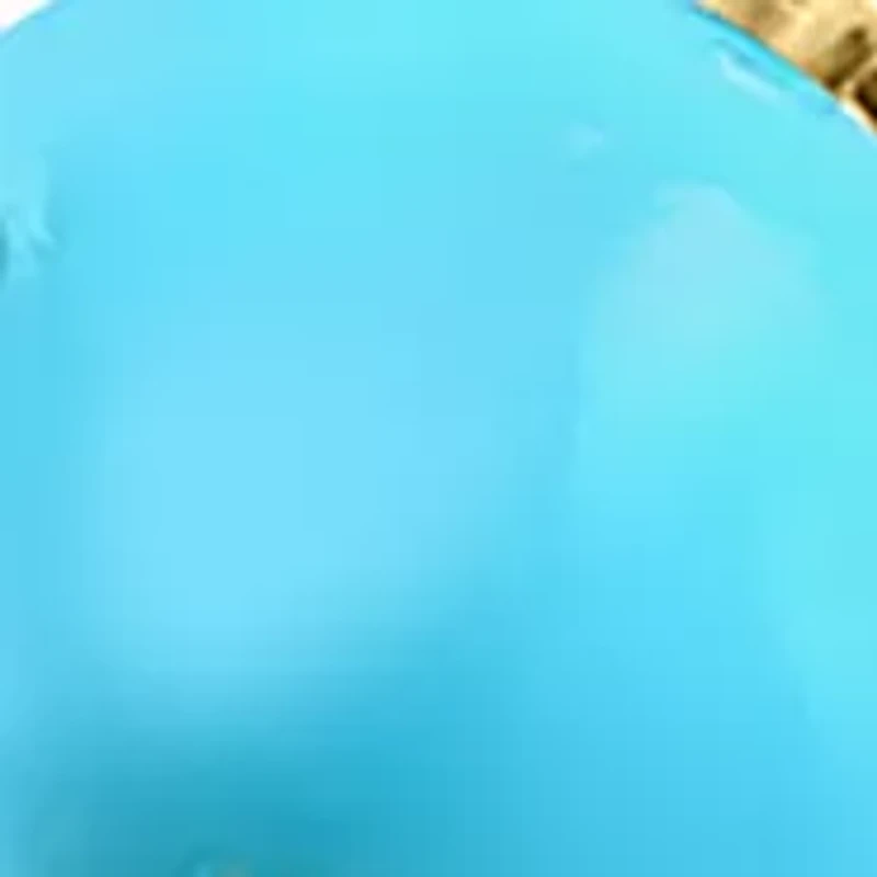 1/6 ct. t.w. Diamond, 1.3 ct. t.w. Turquoise Ring in 14K Yellow Gold