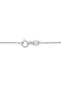 925 Sterling Silver Diamond, White Topaz Set
