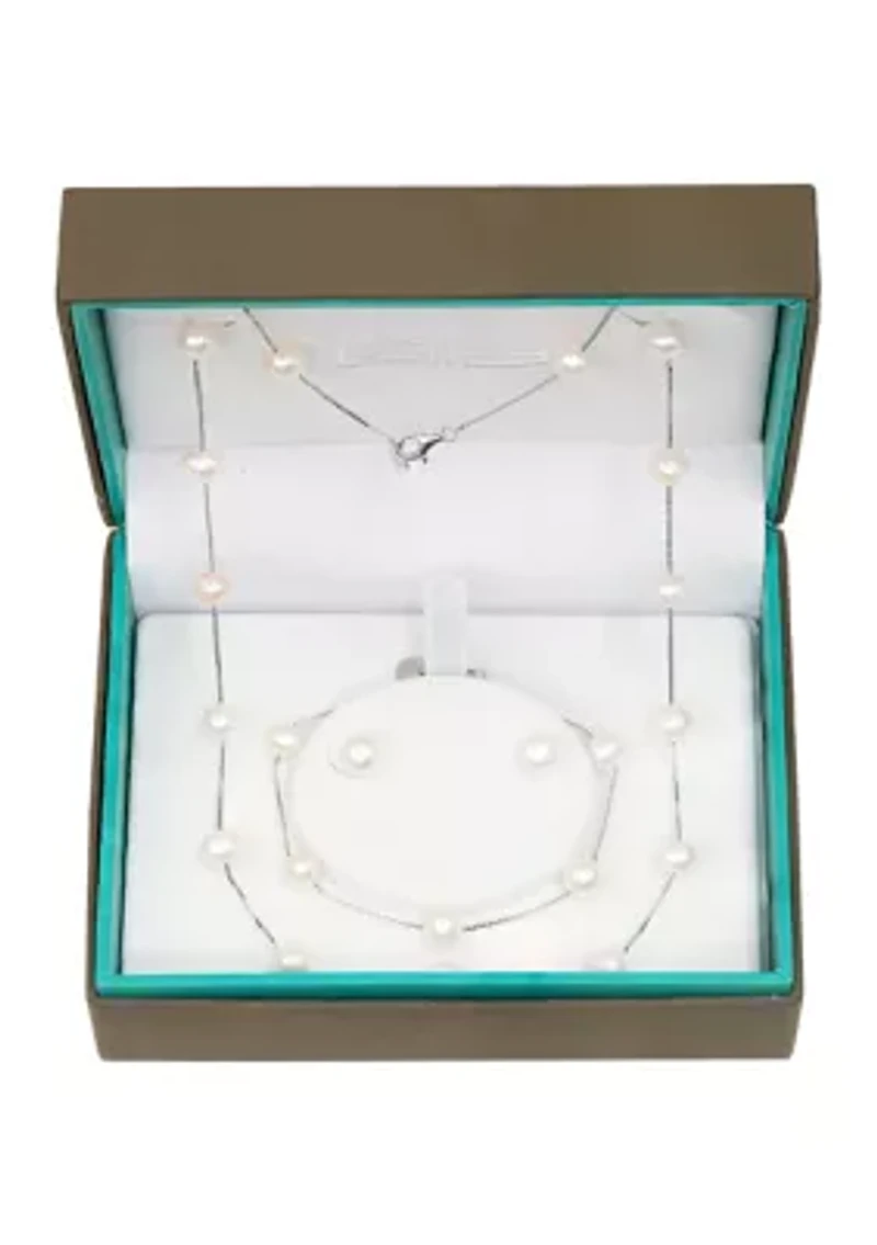Sterling Silver Freshwater Pearl Set