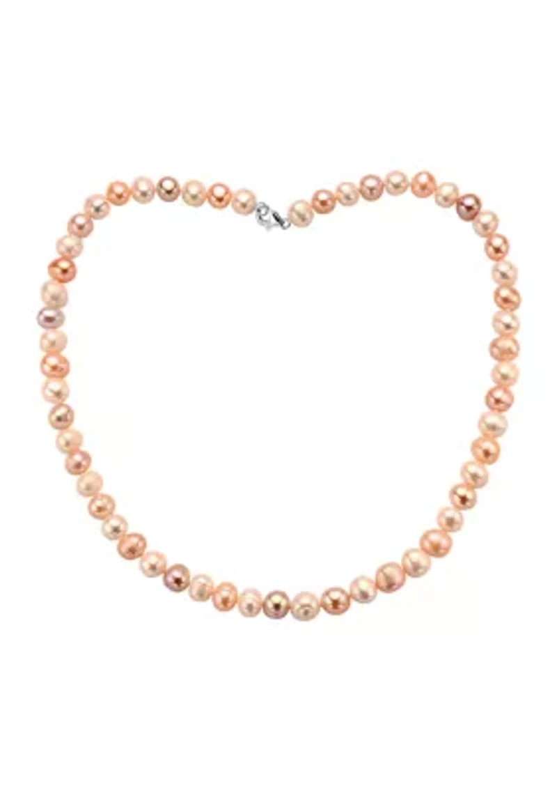 Sterling Silver Multi Hued Freshwater Pearl Set