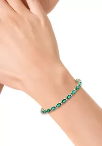 8.15 ct. t.w. Lab Grown Emerald, 1/2 ct. t.w. Lab Grown Diamond Bracelet in 14K Yellow Gold