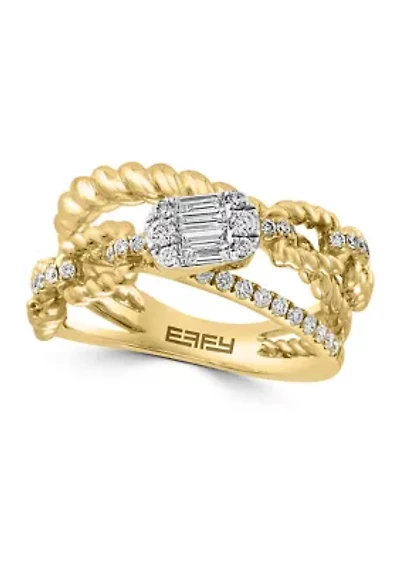 1/2 ct. t.w. Diamond Ring in 14K Yellow Gold 
