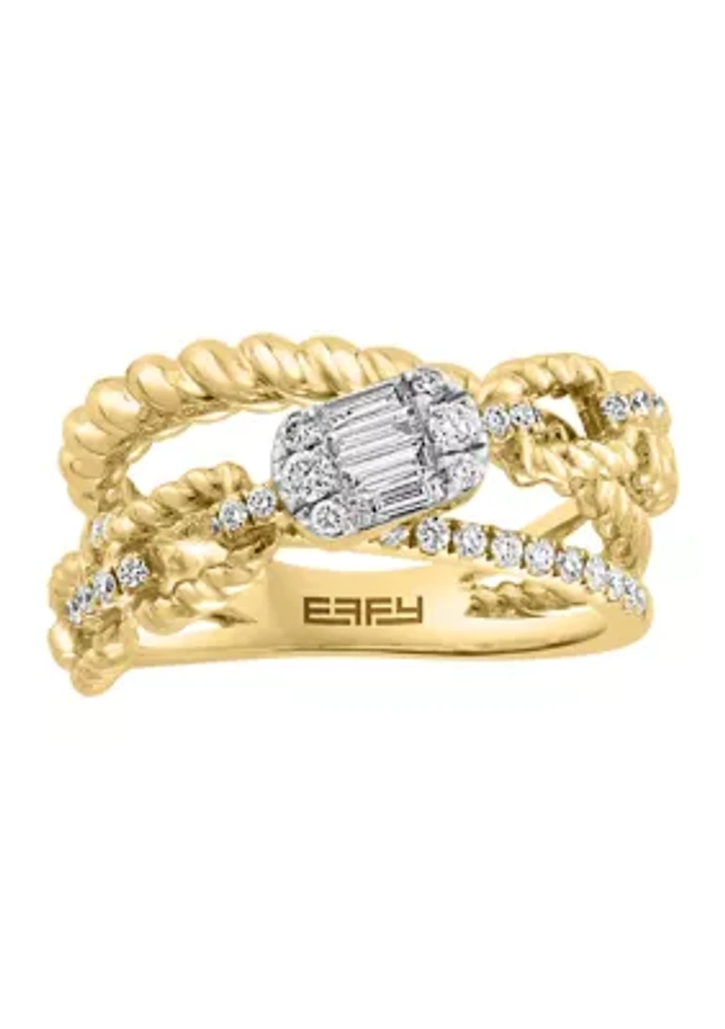 1/2 ct. t.w. Diamond Ring in 14K Yellow Gold 