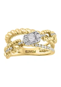 1/2 ct. t.w. Diamond Ring in 14K Yellow Gold 