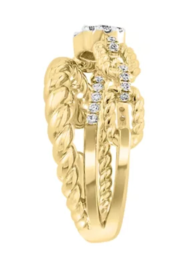 1/2 ct. t.w. Diamond Ring in 14K Yellow Gold 