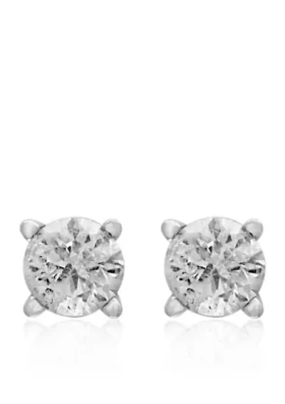 1/4 ct. t.w. Classic Diamond Studs in 14K White Gold