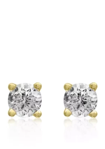 1/2 ct. t.w. Classic Diamond Stud Earrings in 14K yellow Gold