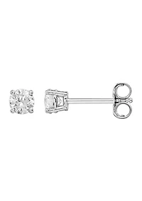 14K White Gold 3/8 ct. t.w. Diamond Stud Earrings 