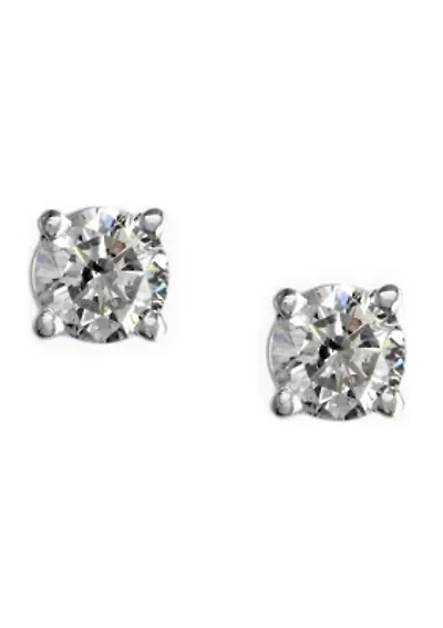 1/3 ct. t.w. Diamond Earrings in 14K White Gold
