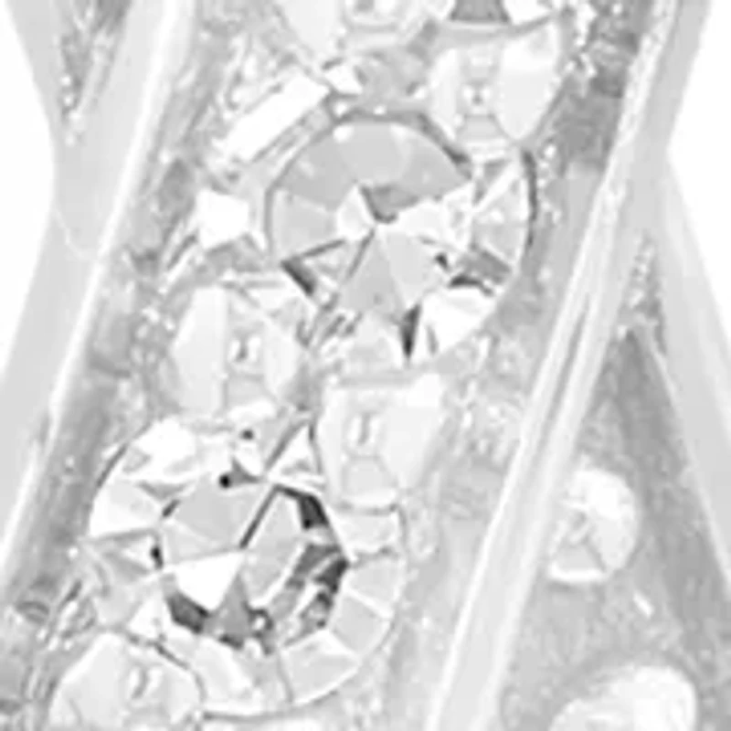 14K White Gold Diamond Earrings 