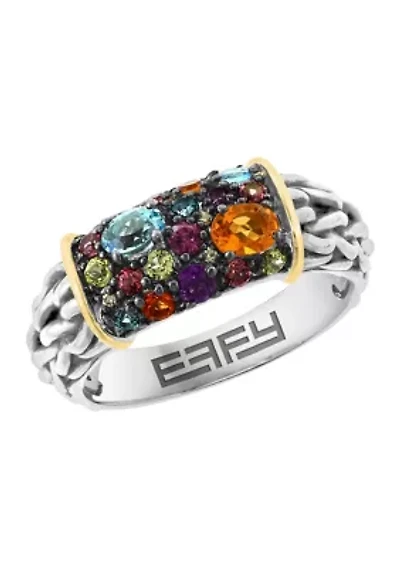 Sterling Silver/14K Yellow Gold Multi Ring 