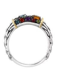 Sterling Silver/14K Yellow Gold Multi Ring 