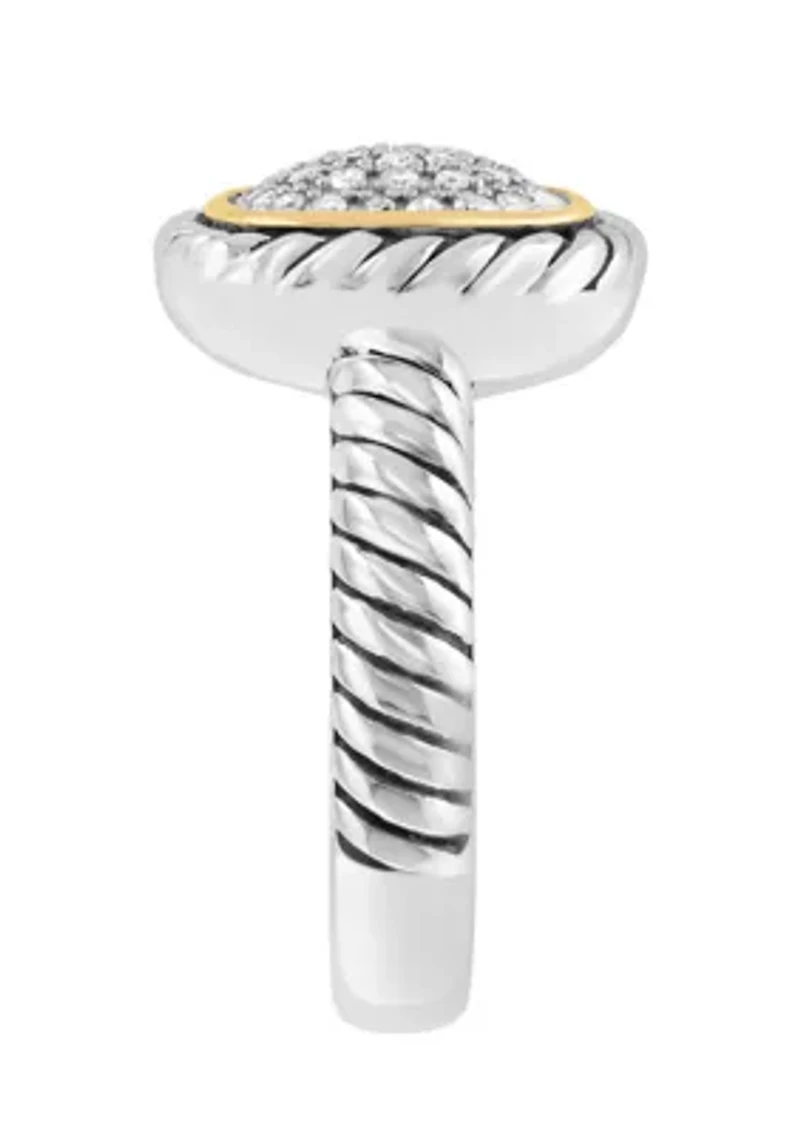 925 Sterling Silver Diamond Ring