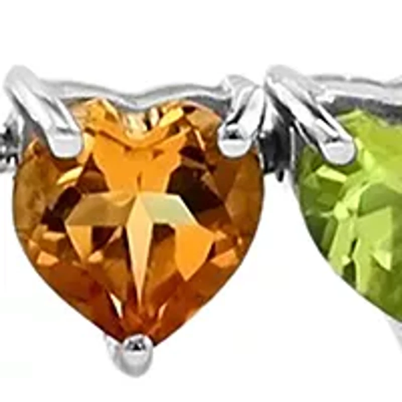 16 ct. t.w. Amethyst, Blue Topaz, Garnet, Peridot Bracelet in Sterling Silver